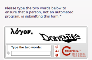an example of CAPTCHA