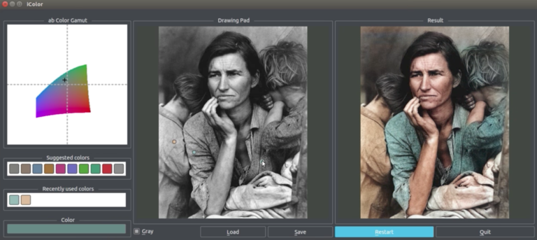 Black and White into Color with AI