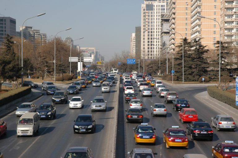 City Traffic Before Flying Cars