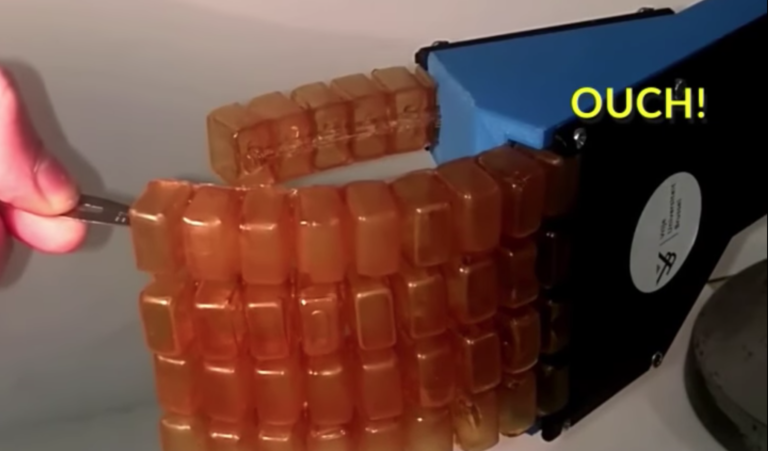 Stabbing a Robot Hand