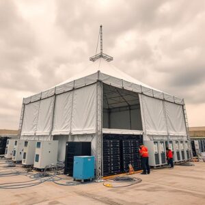 Meta Is Using Tents to Rapidly Build AI